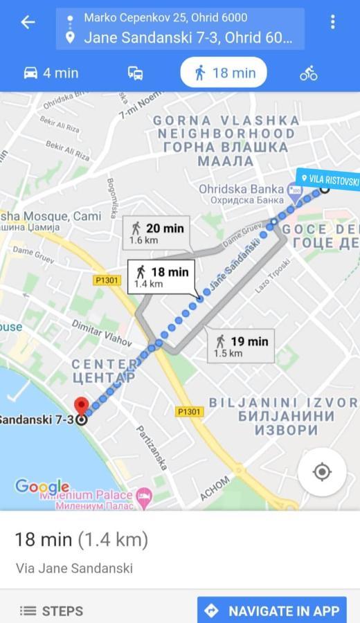Villa Ristovski 奥赫里德 外观 照片